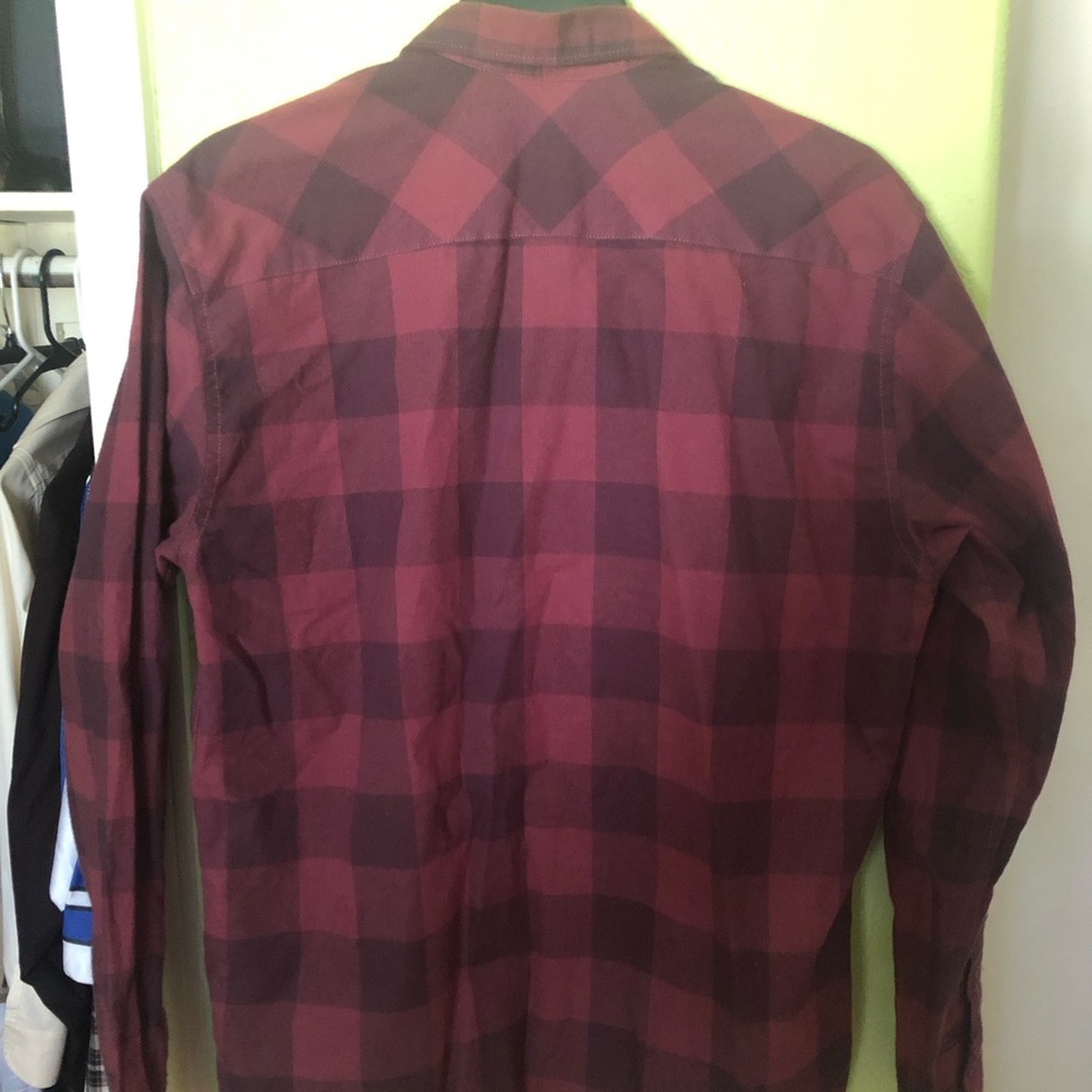 Quick Silver Maroon Flannel size Large